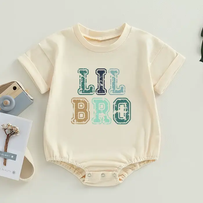 T-shirt assressentipour la famille imprimé Big Brother et Little