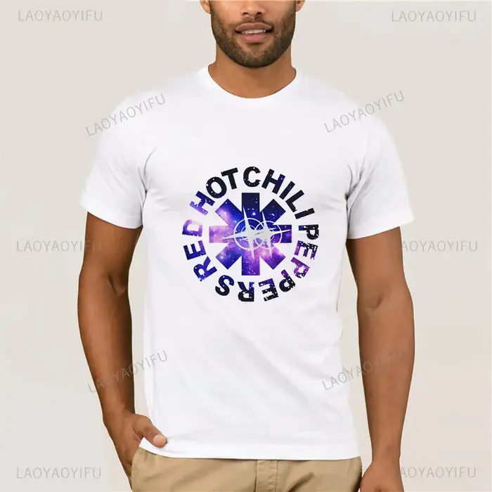 T-shirt RHCP Rock Band Red Hot Chili Peppers en coton incroyable pour homme