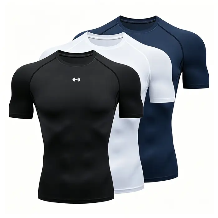 T-shirt de sport moulant pour homme