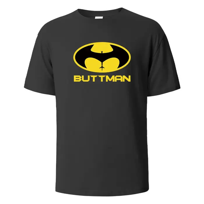 T-shirt imprimé Buttman pour hommes et femmes