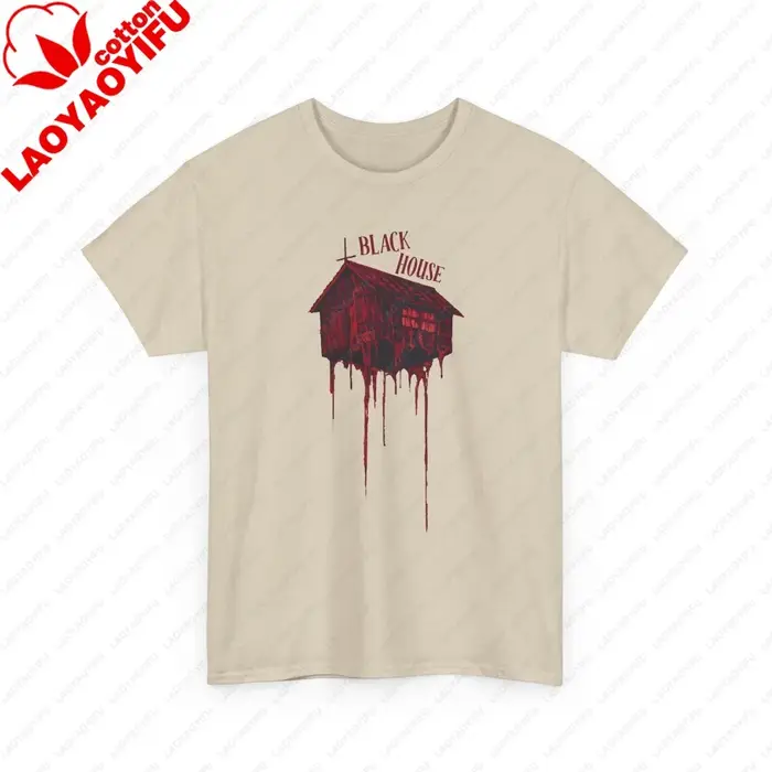 T-shirt Dorohedoro Black House, style rétro manga sombre, pour hommes et femmes, en coton, idéal pou