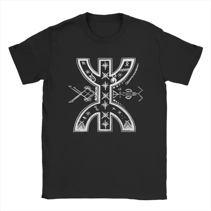 T-shirt pour hommes berbères kabyle amazigh, vêtements 100% coton, humoristique, manches courtes, co