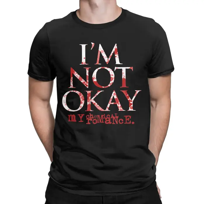 Je ne suis pas Ok mon Romance chimique hommes T-Shirt Vintage