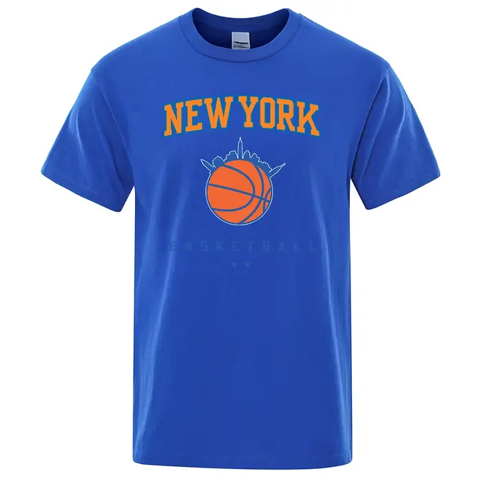 New York basket-ball personnalité rue hommes vêtements de haute qualité surdimensionné T-Shirts été respirant T-Shirt Hip Hop couverture en coton