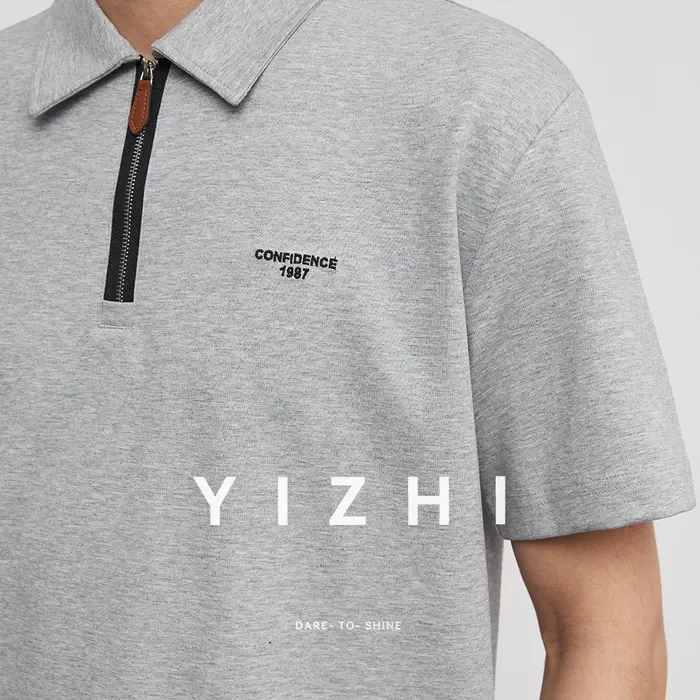 Polo à manches courtes pour homme, coupe ample, col à revers, style décontracté chic, tricoté, collection été 2026