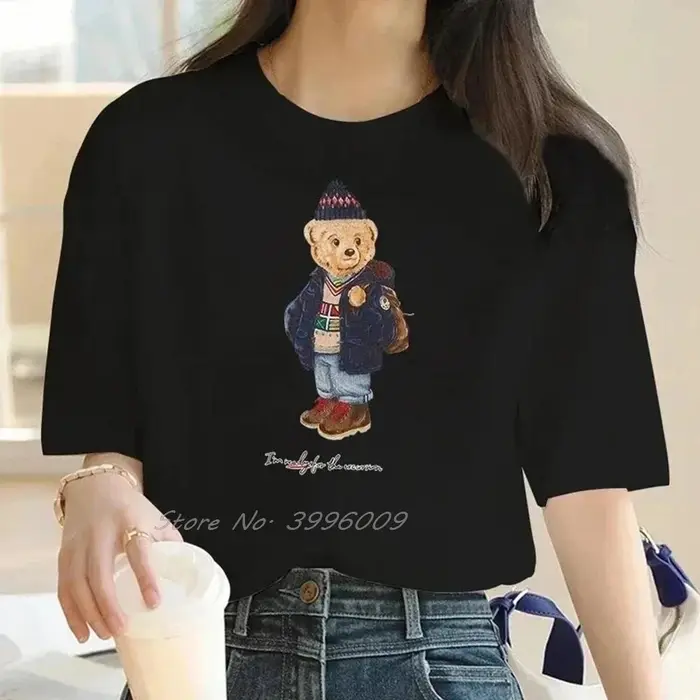Ours imprimer marque de luxe T-Shirt décontracté mode femmes