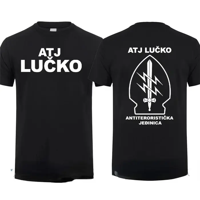 ATJ LUCKO-T-Shirt à Manches Courtes pour Homme, Décontracté, Patinage, Contre le Terrorisme, Unité de Force Spéciale, Été