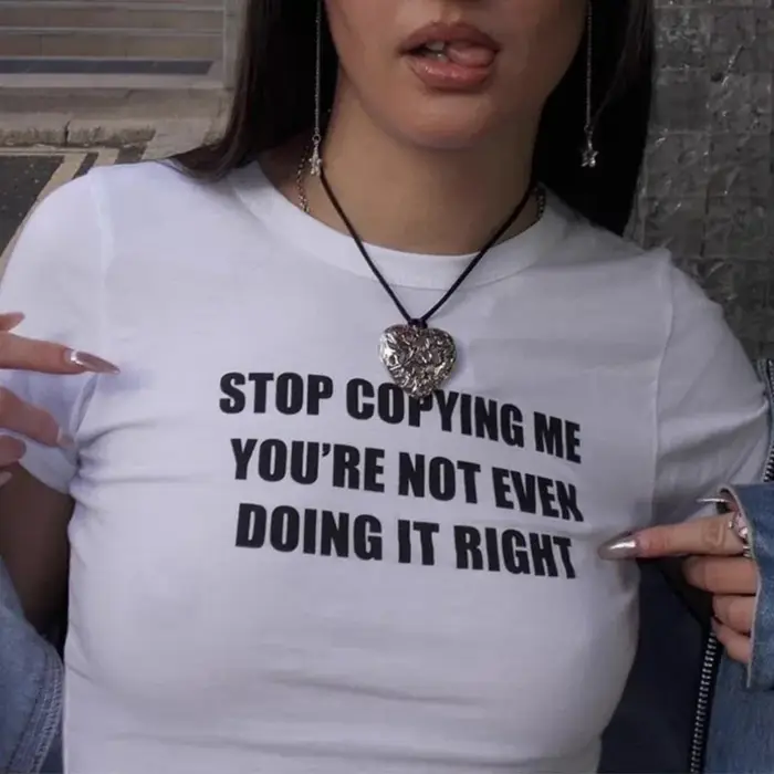 T-shirt court et sexy pour bébé, estival et rétro, avec imprimé Y2k