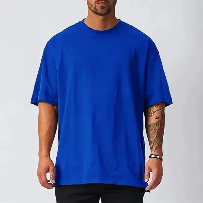 T-shirt en coton blanc uni pour homme