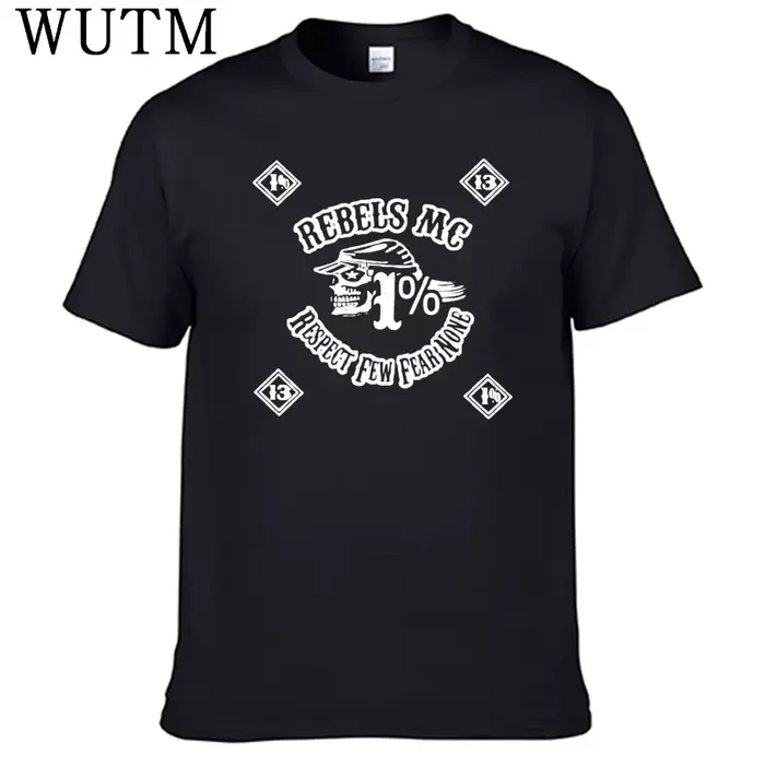 T-shirt Hurcycles Club Rebels Mc pour homme, 100% coton, meilleures ventes, N03