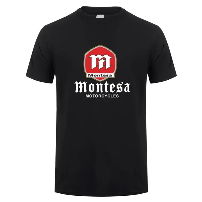 Montesa moto t-shirt été hommes drôle coton à manches courtes