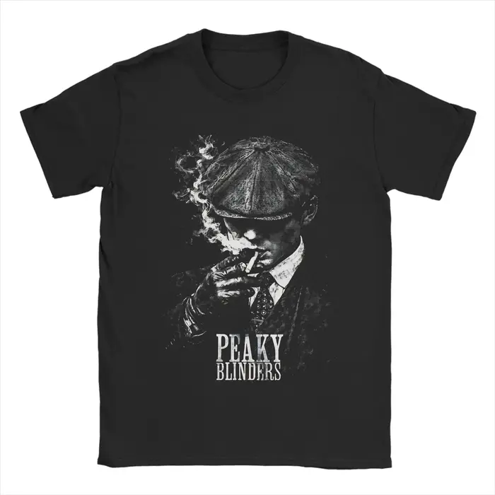 T-shirt imprimé Tommy Shelby Peakys Blinders The Immortal Man pour hommes et femmes, en pur coton, v