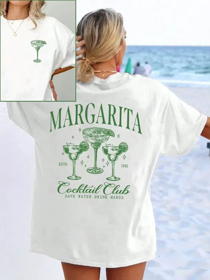 Martini Cocktail femmes T-Shirts drôles rétro alcool boisson t-shirt femmes Cocktail fête graphique 