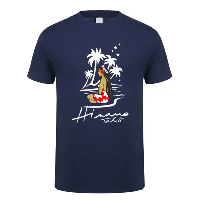 Hinano Tahiti bière t-shirt été hommes coton à manches courtes T-shirts