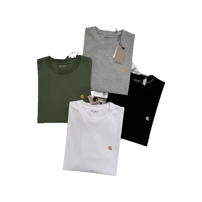 T-shirt à manches longues style basique avec logo brodé