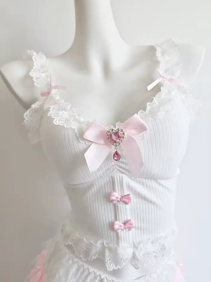 Haut court rose pour femmes