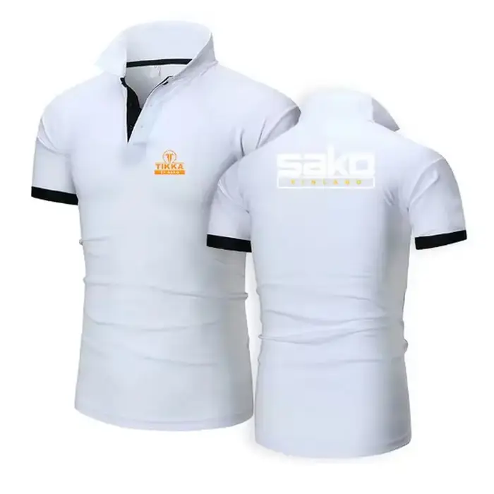 Tikka By Sako Finlande armes à feu Logo 2025 hommes nouveaux Polos d'été chemises respirant à manches courtes mode décontracté coupe ajustée haut à revers