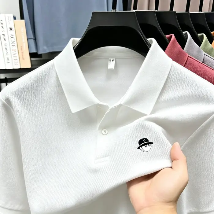Polo brodé haut de gamme pour hommes