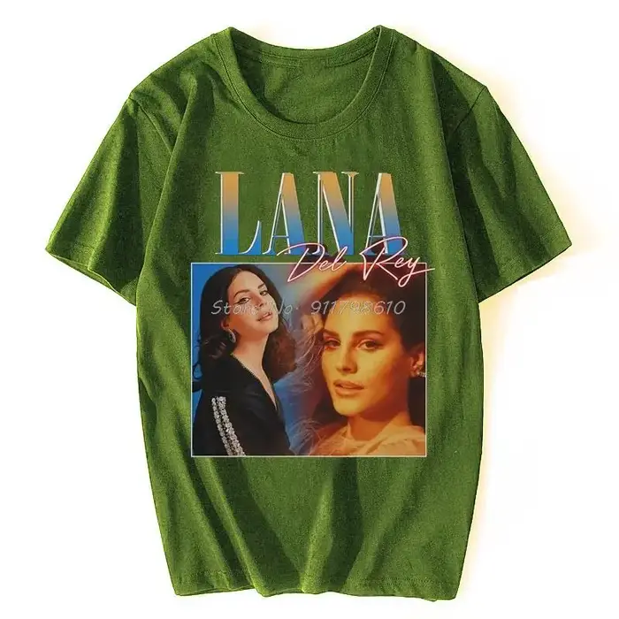 Lana Del-Rey-T-Shirt unisexe à manches courtes