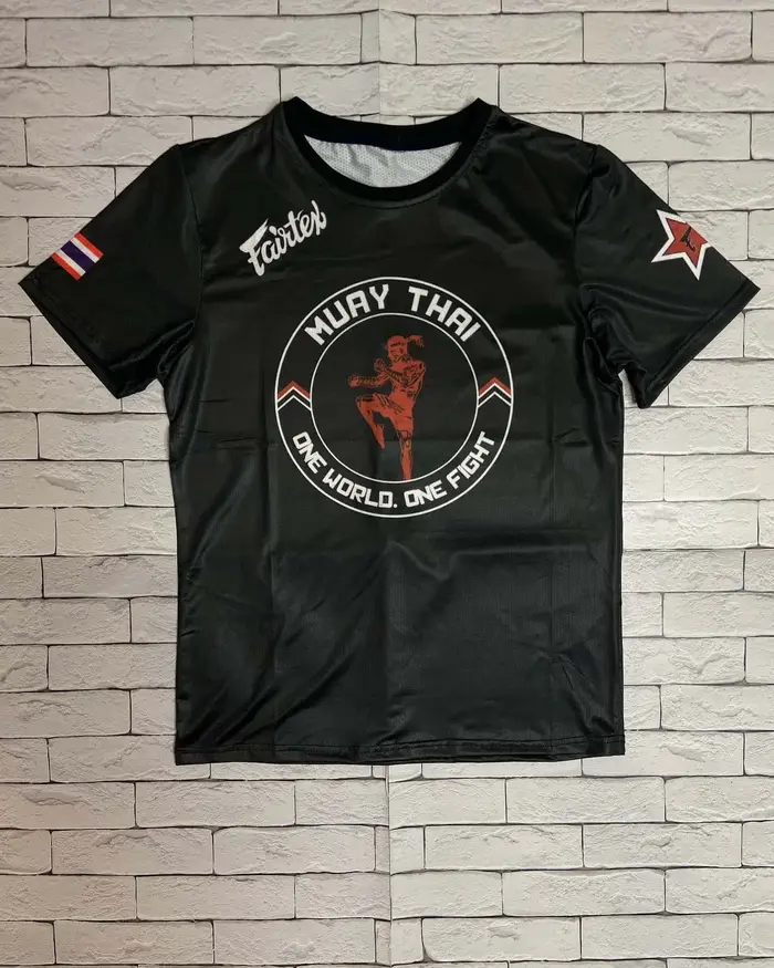 Nouveau T-shirt de sport Muay Thai 2026, respirant et anti-transpiration pour l'été, haut d'entraîne