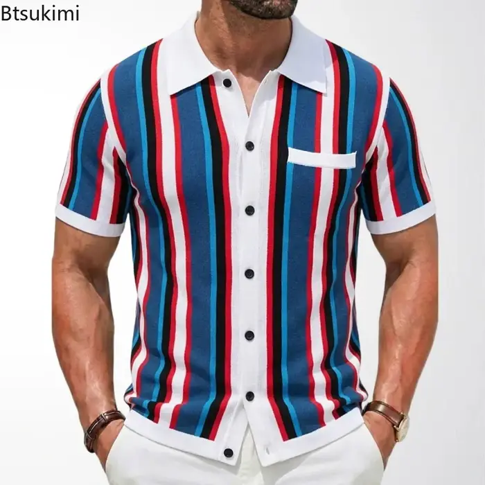 Cardigans tricotés Vintage pour hommes