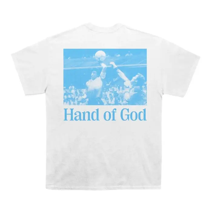 T-shirt en coton Diego Maradona Main de Dieu pour homme