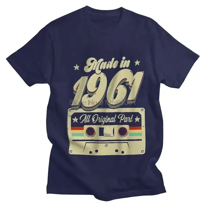 Fabriqué En 1961 60 Ans Vintage T-shirt Hommes Streetwear