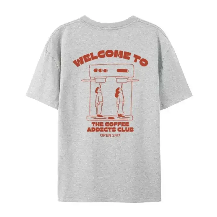 Café Addicts Club T-Shirt graphique pour femmes rétro Streetwear Barista