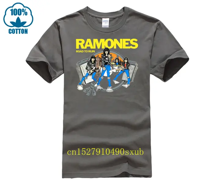 GILDAN t-shirt décontracté homme Ramones Nouvelle Mode 2017 Brandfashion Imprimer Slim Fit