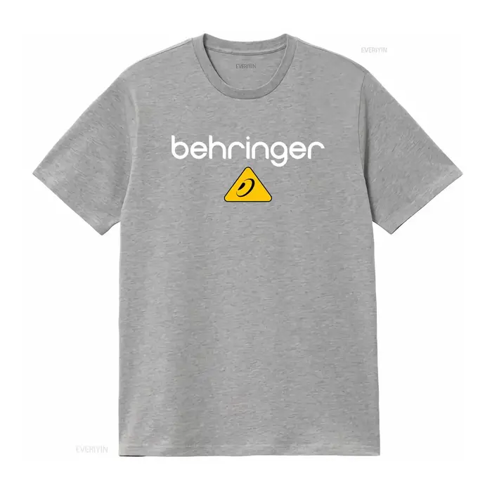 T-shirt en coton épais pour homme avec logo Behringer