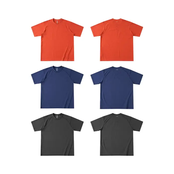 T-shirt de sport unisexe rafraîchissant et anti-UV - Imprimé réfléchissant respirant à manches courtes pour la course et la gym