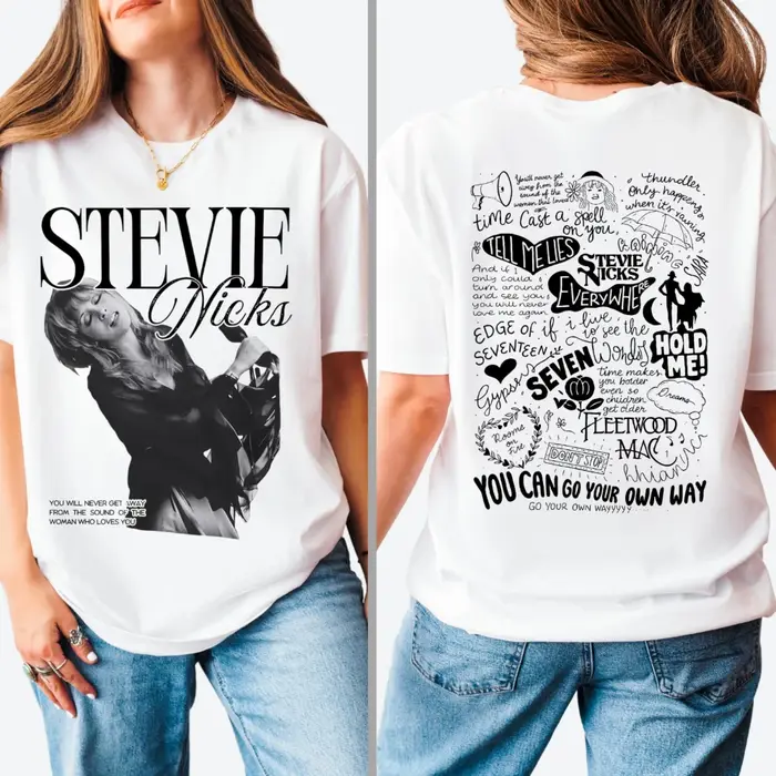 T-shirt Stevie Nicks Vintage Concert TeeMusic Lover Gift Classic Rock Band