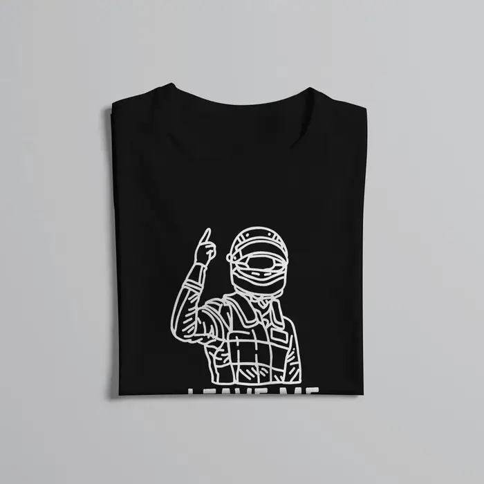Laissez-moi seul Kimi Raikkonen Racer F1 formule 1 t-shirt gothique col rond