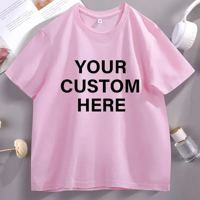 T-shirt en coton imprimé personnalisé