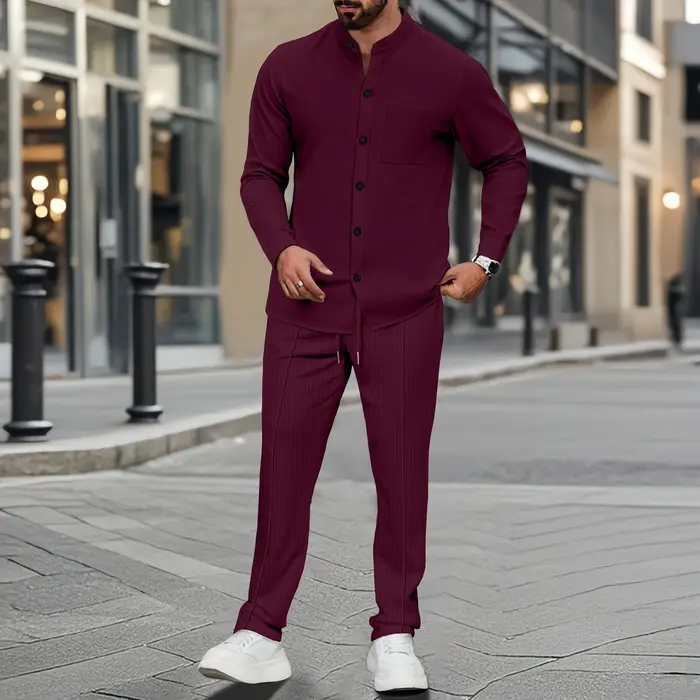 Chemise gaufrée pour homme