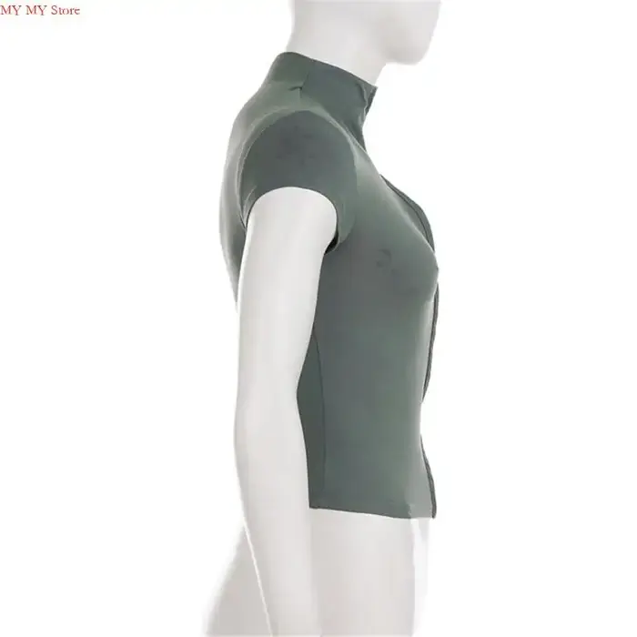 Chemise tricotée côtelée à col pour femmes