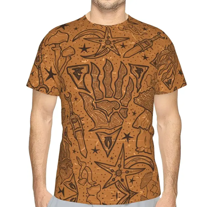 T-shirts en Polyester Nerevar's Past Morrowind, motif vieilli imprimé, t-shirt fin pour Homme, vêtem