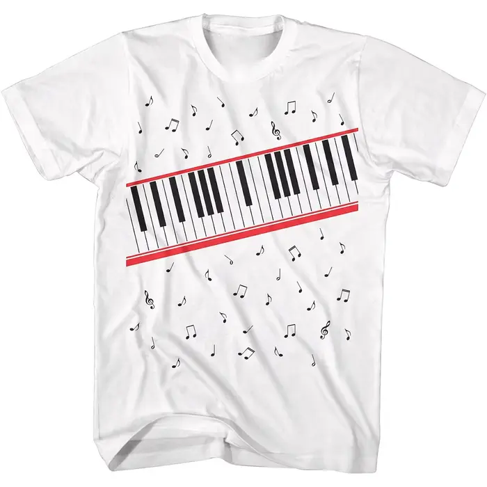 T-shirt Michael Jackson Movie MJ Beat It Piano 100% coton unisexe pour hommes et femmes, T-shirt déc