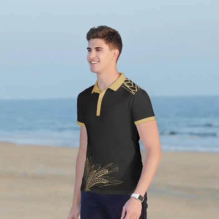 Personnalisé hommes mode Polo adultes Logo brodé séchage rapide affaires revers chemises confortables décontracté Golf