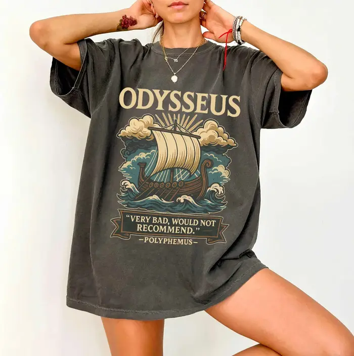 T-shirt imprimé Odysseus Sailing pour femmes et hommes