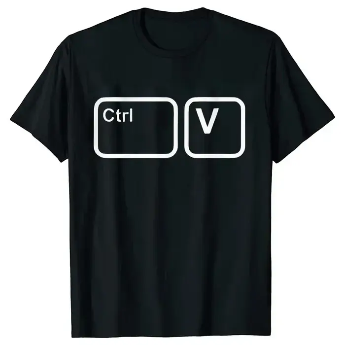 T-shirt de famille CTRL + C CTRL + V