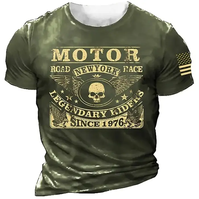 T-shirt de moto pour hommes