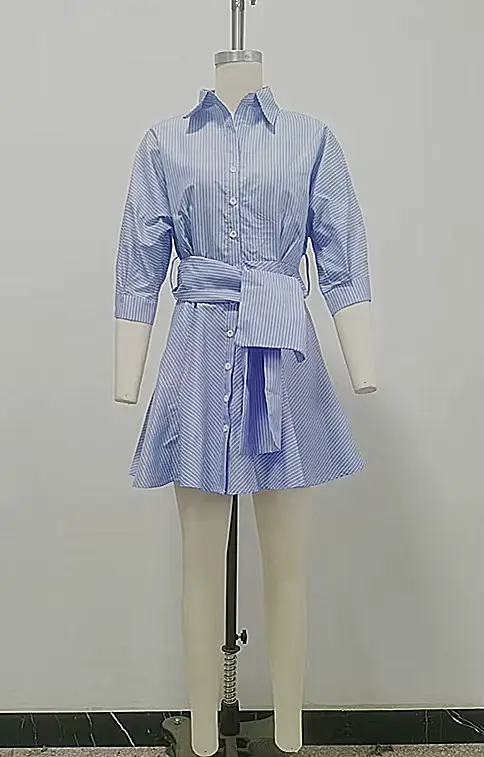 Robe Courte Femme Chemise