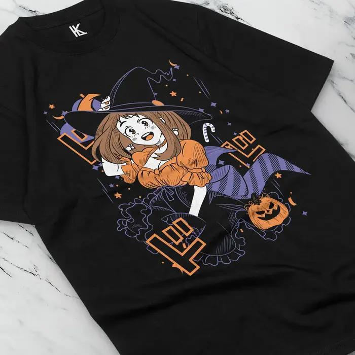 T-shirt OchCabo BNHA, OchProgress Uraraka, Boku No foreHalloween TShirt
