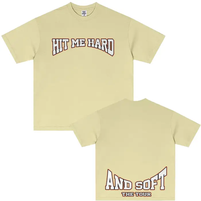 Hit Me dur et doux Tour 2025 offre spéciale Fan T-shirt hommes femmes mode Pop musique T-shirts décontracté