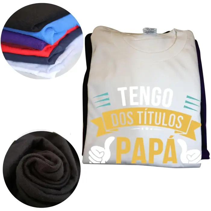 J'ai deux titres papa et grand-père t-shirt rétro drôle espagnol père cadeau