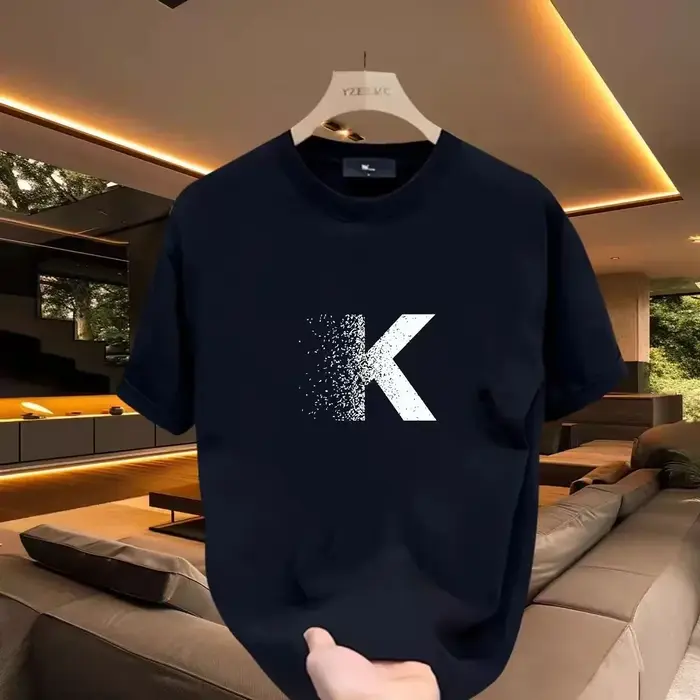 T-shirt d'été à manches courtes pour homme, imprimé sur le thème de la tendance sportive, vêtements 