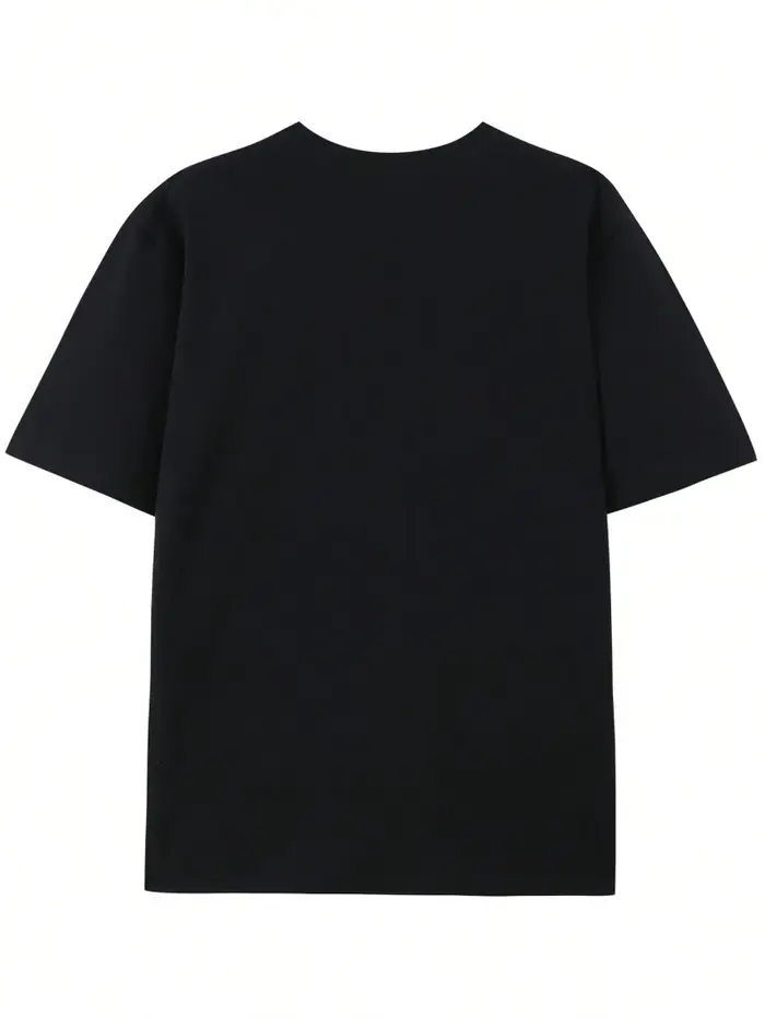 T-shirt graphique signature Ava Max pour homme - Noir avec motif portrait