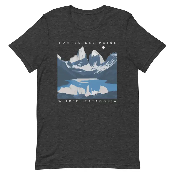 T-shirt Parque Nacional Torres Del Paine Patagonia -W Trek O Circuit 2026, vêtements d'été pour homm
