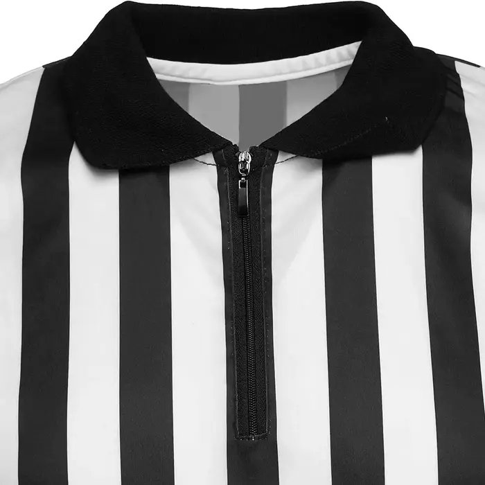 Chemise d'arbitre rayée pour hommes et femmes